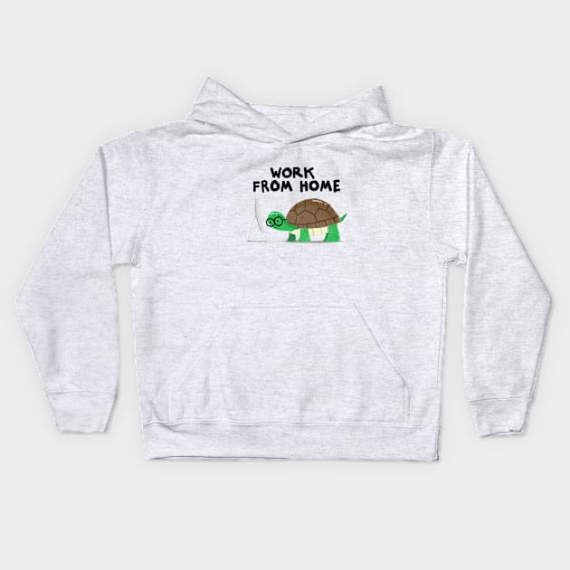 Work From Home Kids Hoodie by mikropolka